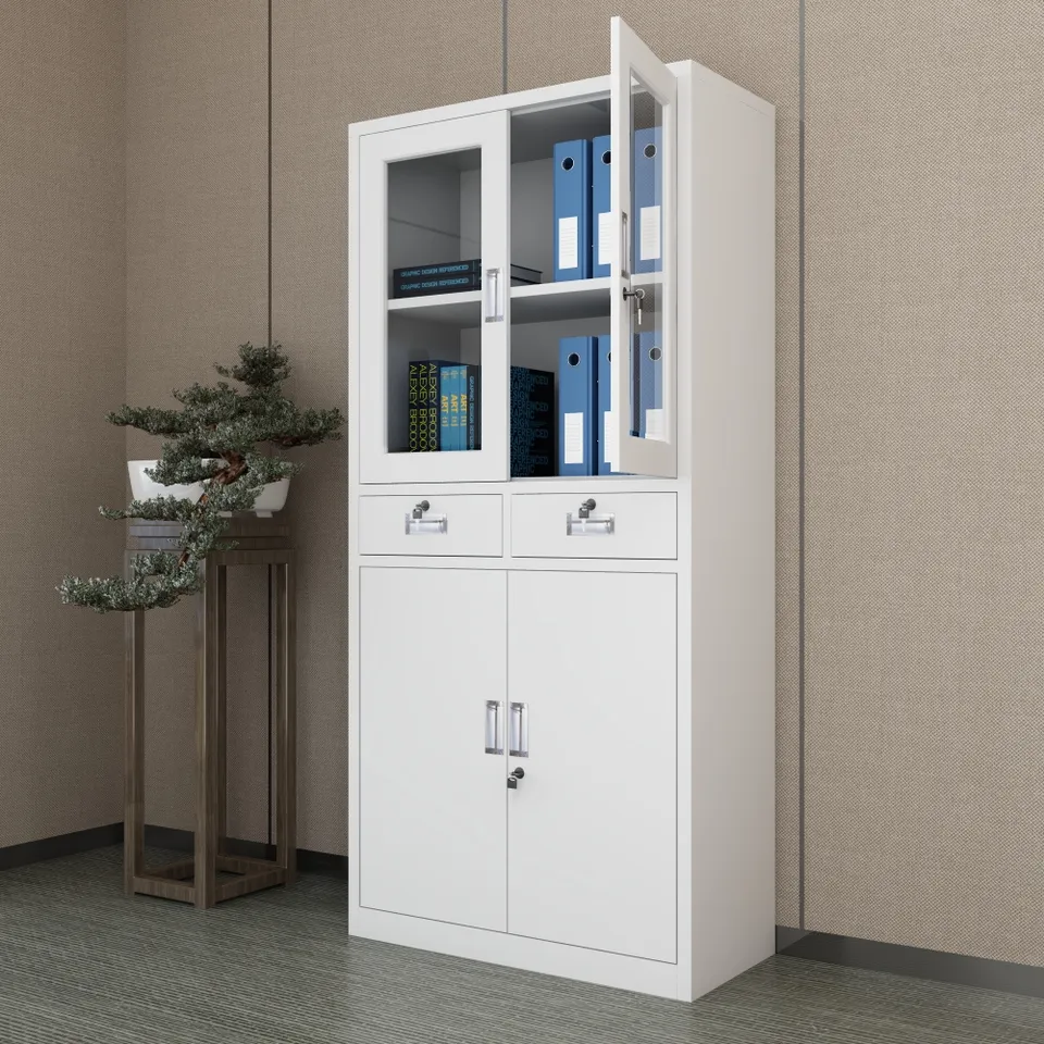 Glass door filing cabinet