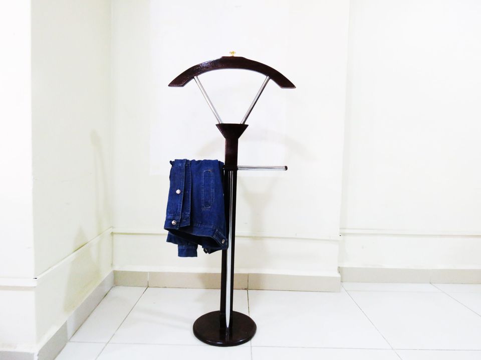 Mahogany office coat hanger