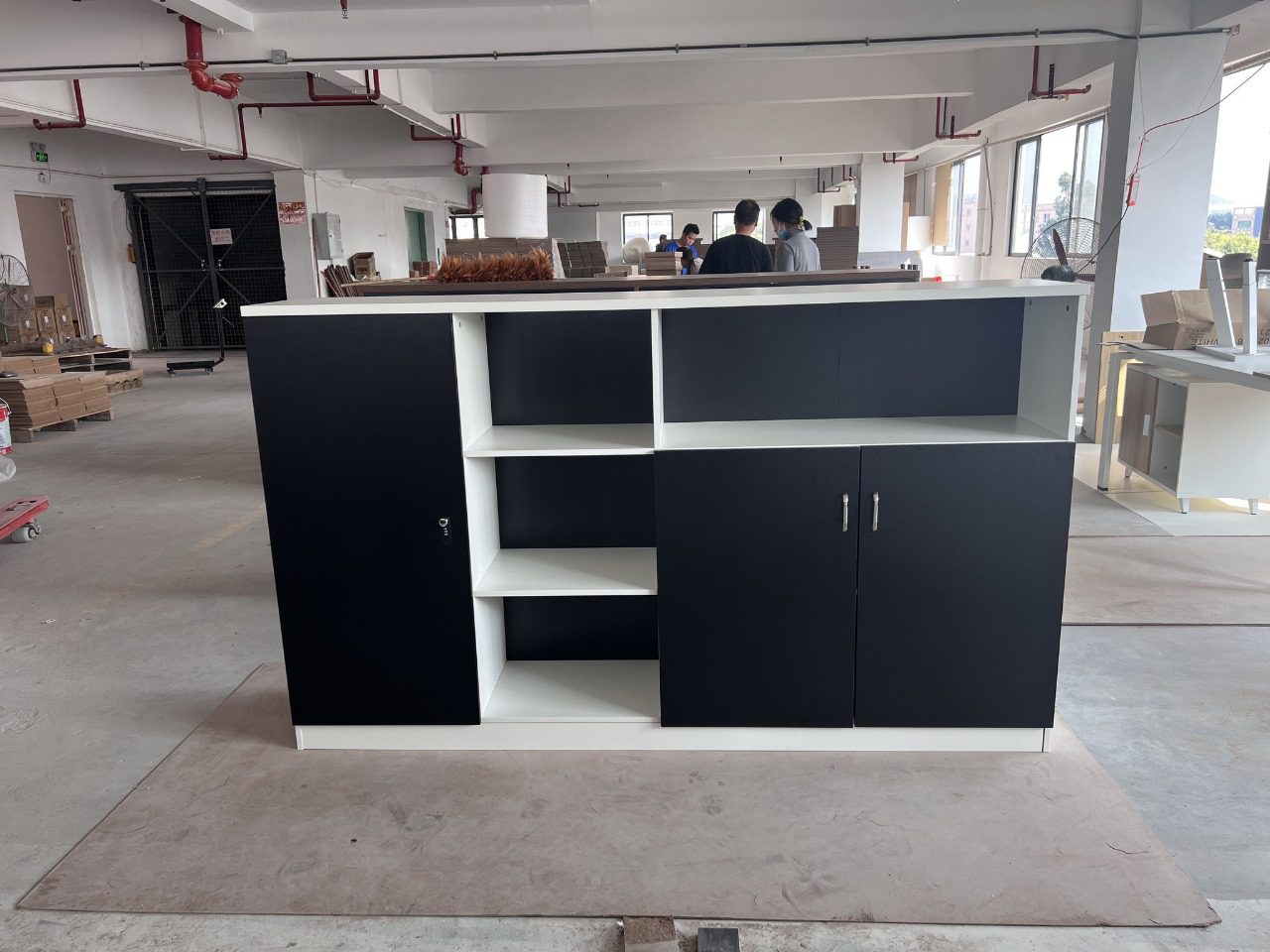 3-door wooden credenza