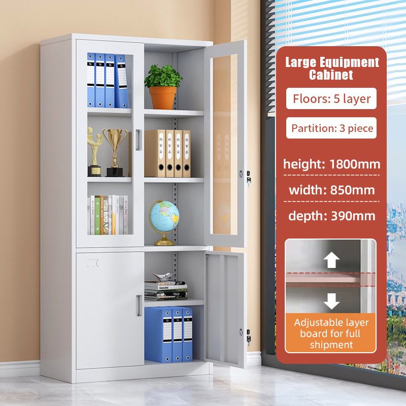 glass door office cabinet