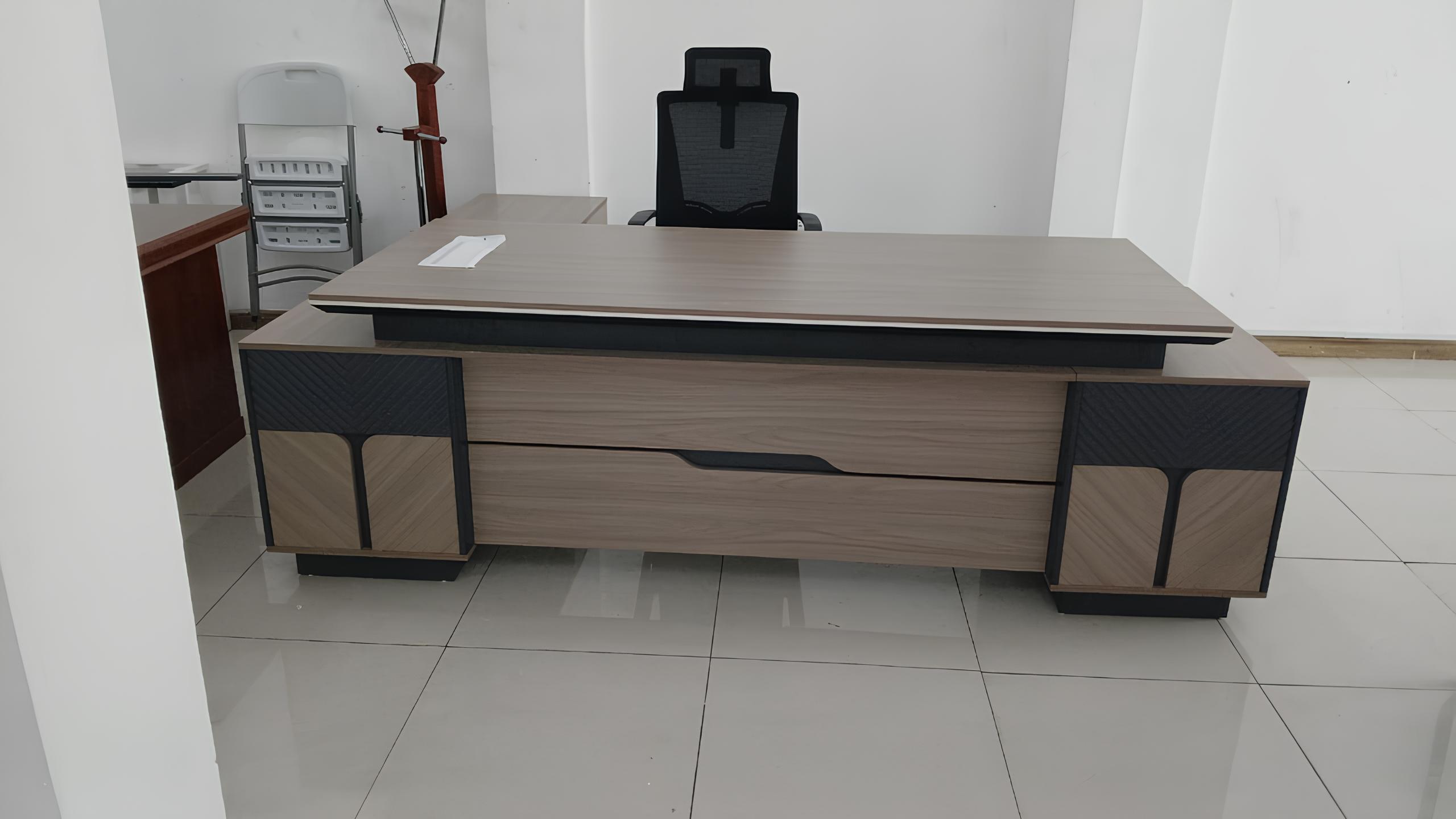 2.4M executive Desk 2.4M Executive Desk Modern Cherry Finish with Storag