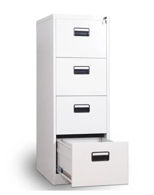 1-Key 4-Drawer Metallic Cabinet