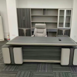 2.4M Executive Office Desk with LED Panel & Premium Finish
