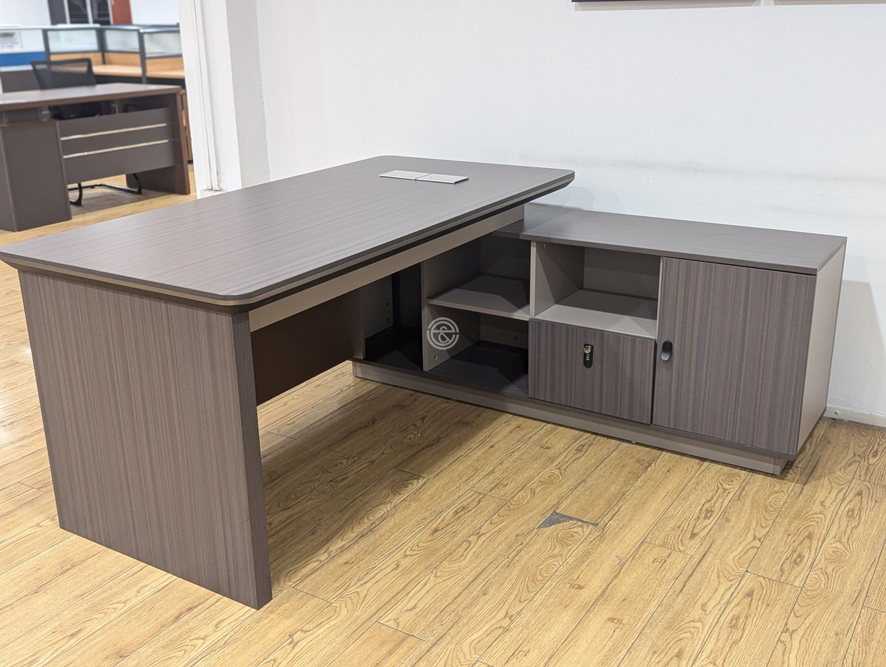 Marco Executive Office Desk with Side Storage Cabinet