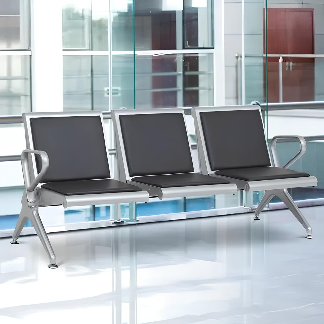 3-Seater Airport Style Waiting Bench - Image 3