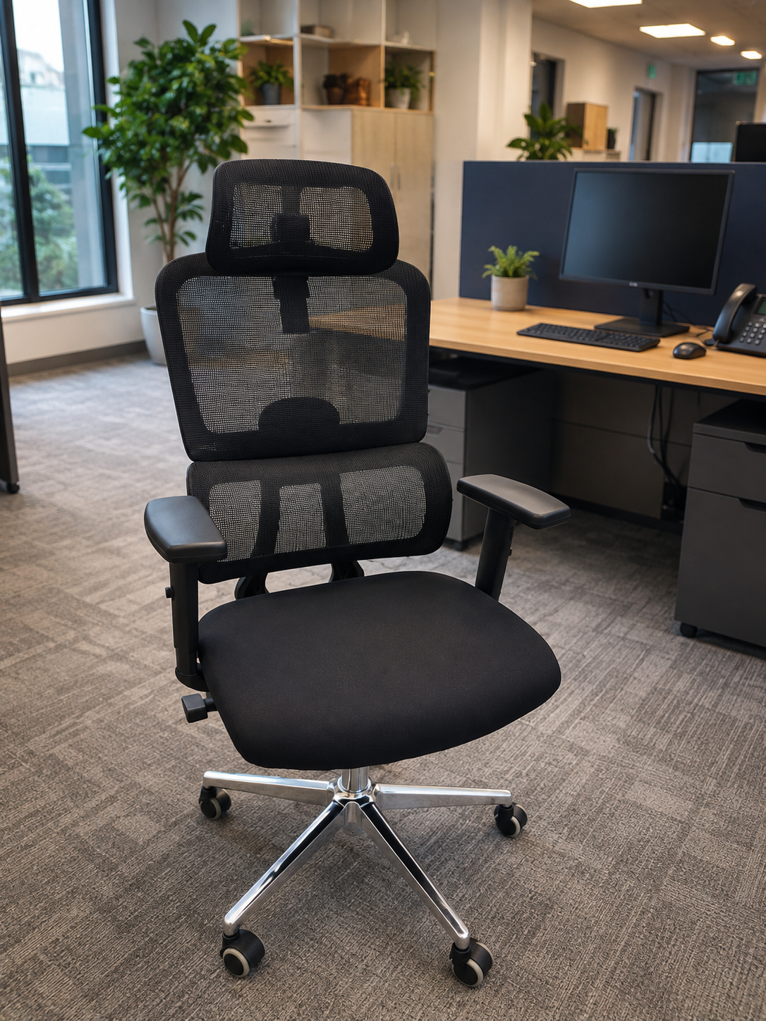 high back executive seat