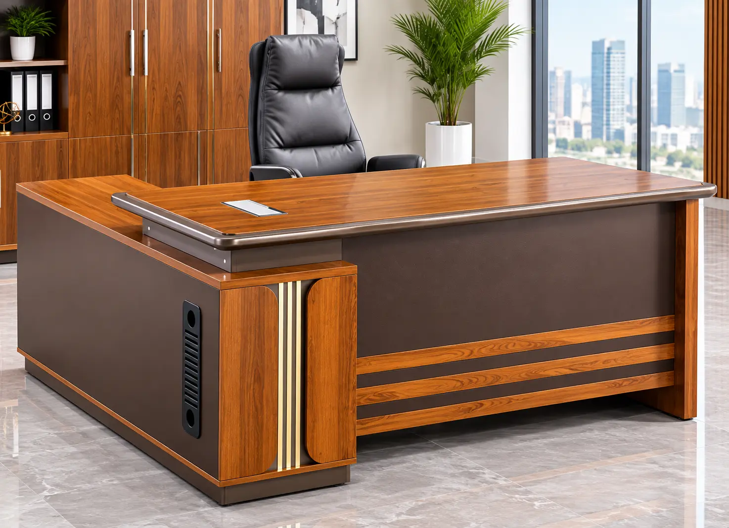 Executive Office Desk – Modern Wooden Managerial Desk Kenya