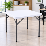 White folding office table for commercial workplaces in Kenya