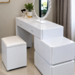 White vanity dressing table with mirror for bedrooms in Kenya